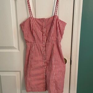 Forever 21 Pinstripe Button Down Sundress
